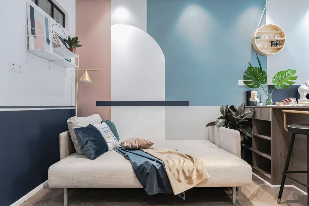 |35㎡北欧风单身公寓，全屋收纳柜+多功能卧室设计，太实用了！