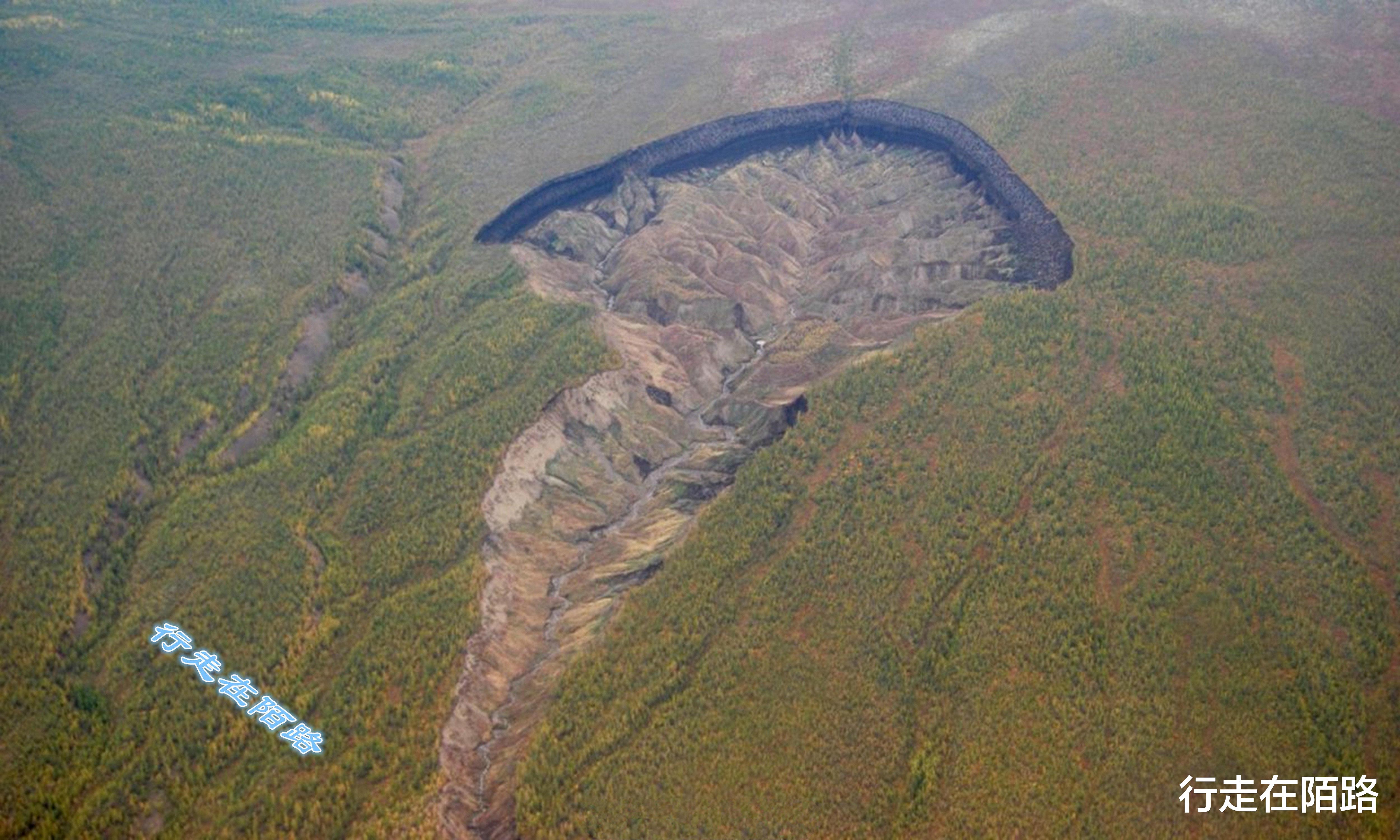 科学家|俄罗斯永冻土融化：地面下陷百米深，出土3万年前的马化石