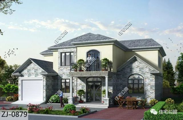 |精选图库：20套农村美式风格户型图