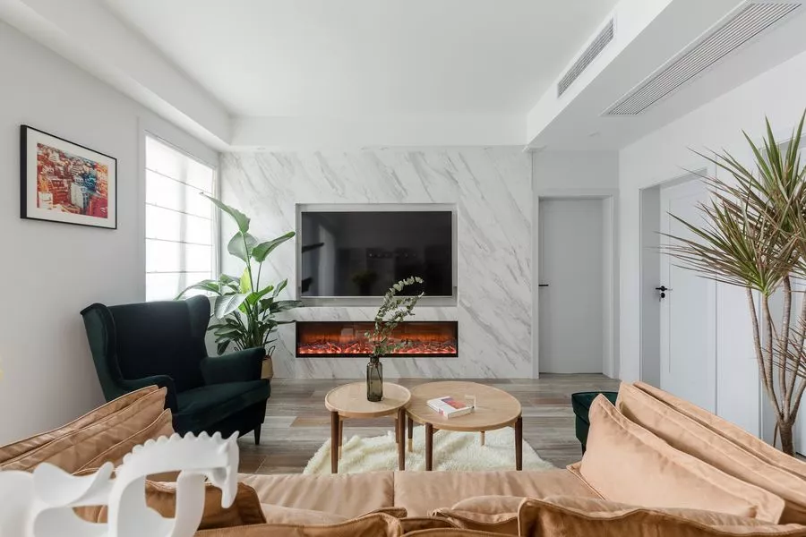 ▲室内背景墙效果图，要实用也要格调！