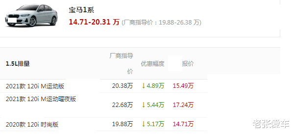 宝马1系|没白等，从19.88起万跌到14万，开出去，比迈腾帕萨特上档次
