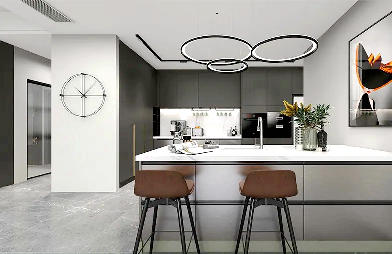 |邻居吐槽自家的灰色家具太沉闷，我家6个房间装好后，她却看呆了