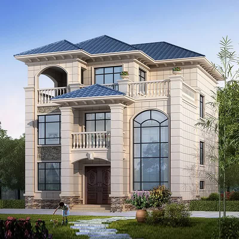 |两款3层农村别墅，一套新中式，一套欧式，哪一款是你喜欢的