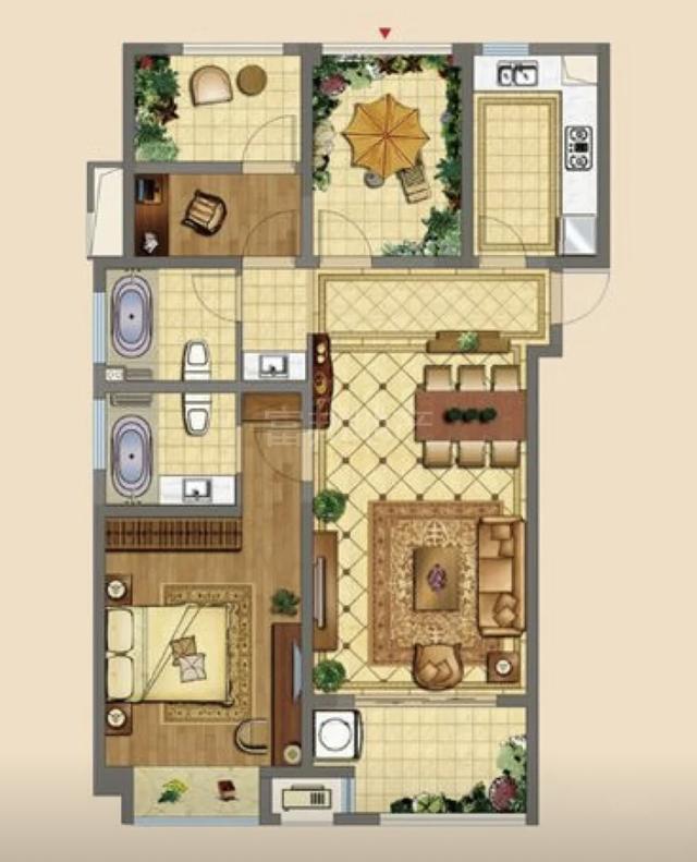 【】看到这样的装修，才明白什么是岁月静好，113m2休闲美式，迷恋了