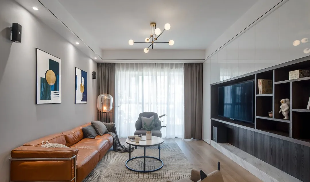 |130㎡现代风格新房装修,厨房餐厅开半窗好有爱!