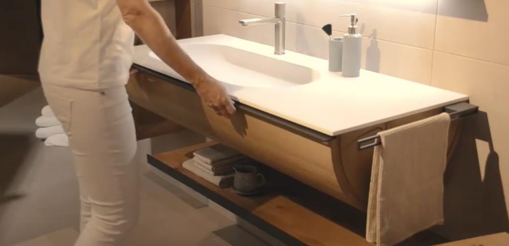 |方形洗漱柜该淘汰了，换我就坚持装弧形抽屉，整个卫生间跟着沾光