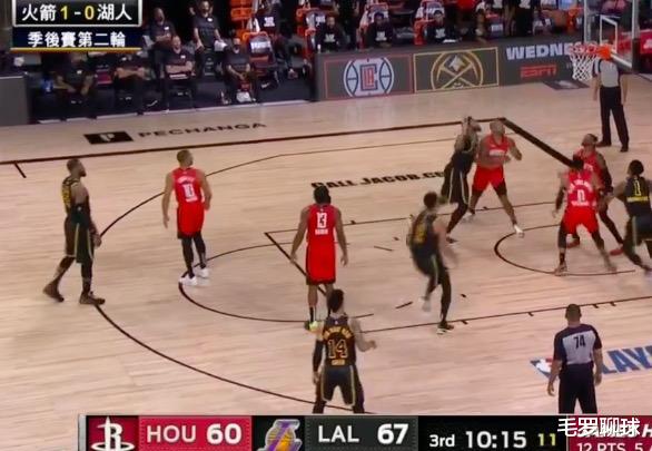 湖人队|火箭打疯了，第3巨头180秒狂轰11-0，湖人葬送21分优势剑指0-2？