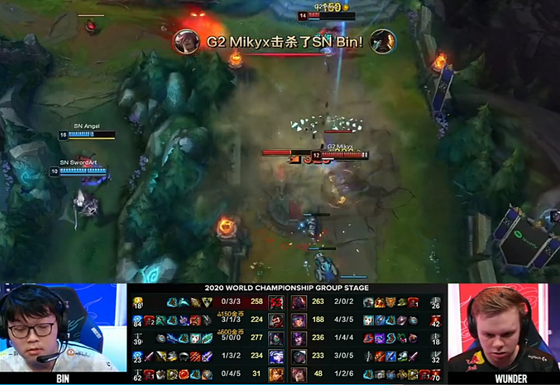 g2|英雄联盟：SN小组第一出线，很浪也很爽，“地火”再现人间