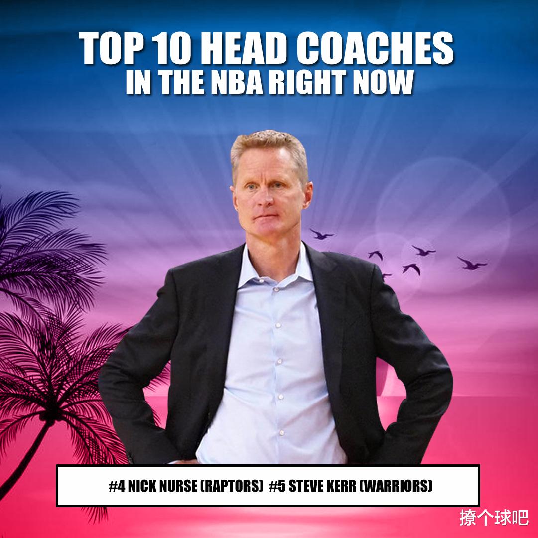 史蒂夫·科尔|美媒排NBA现役前十主帅，沃格尔第2科尔第5，波波维奇跌出前五！