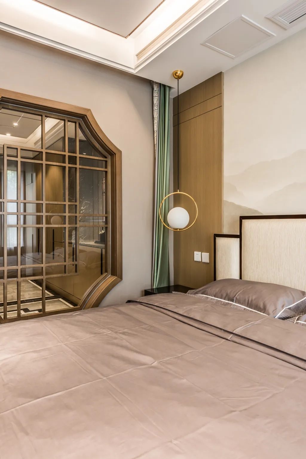 『』现代优雅的别墅，装成新中式风格，静谧舒适、雅致禅意的生活