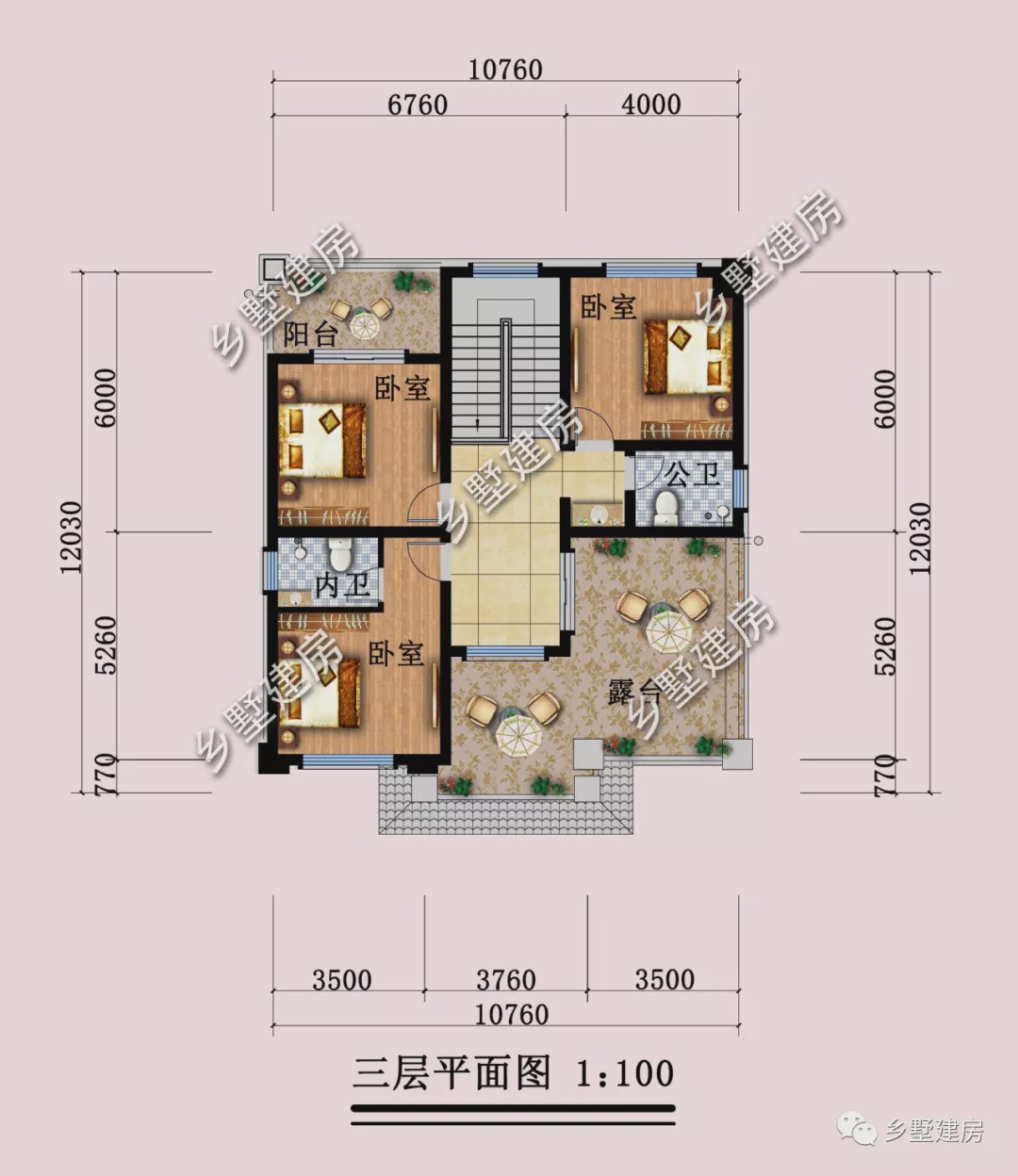 【】10.7X12米农村别墅，静谧之所，或清新高雅，或灵动自然！