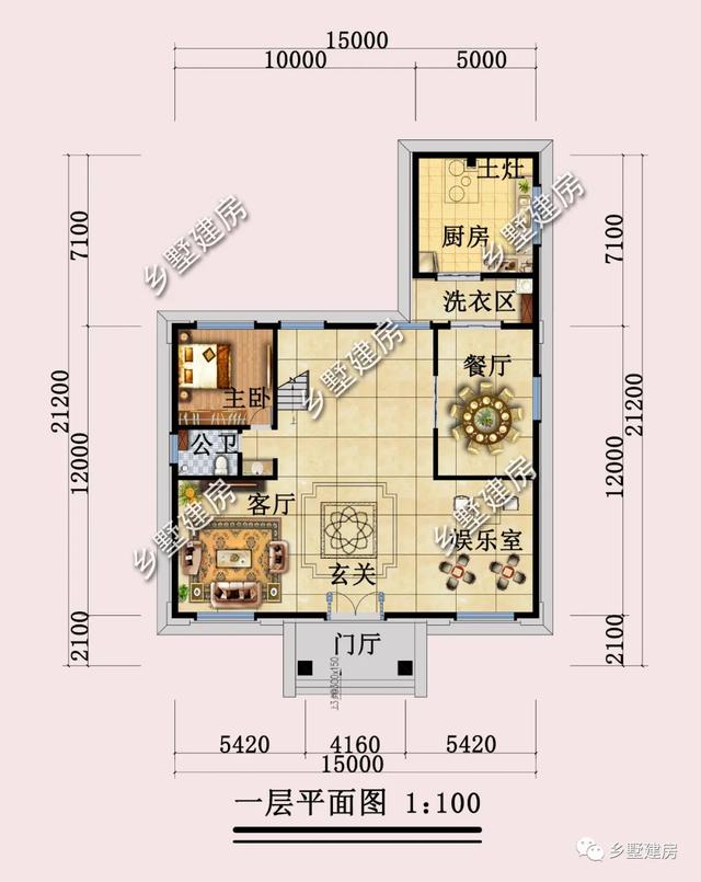 @新农村就该住新中式，开间15米带大露台，父母爱人都中意！