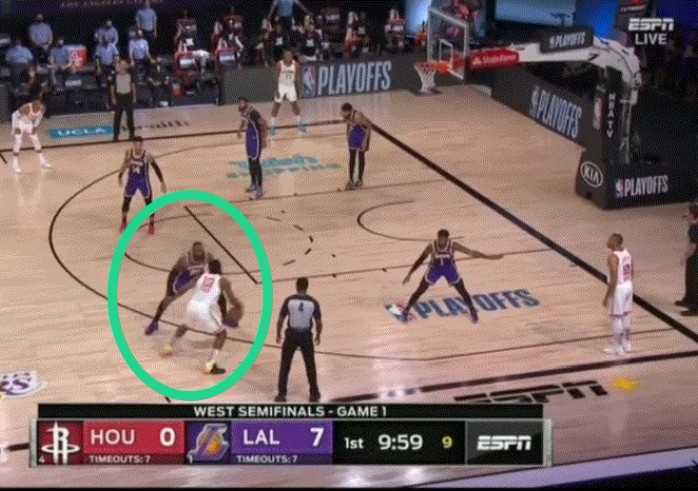 詹姆斯·哈登|对上了!哈登1v1詹姆斯,队友全部拉开,结局直摇头,这真没法了