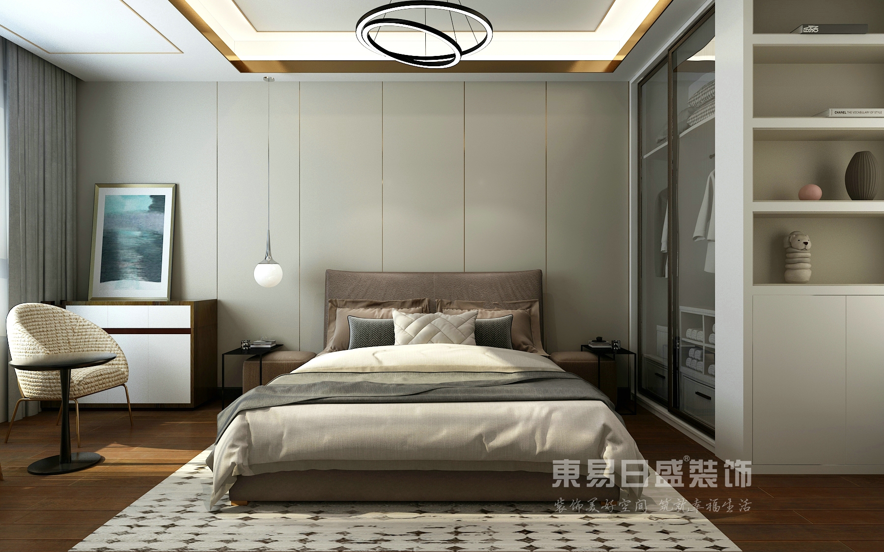 |150m2现代轻奢风，进门就被迷住了