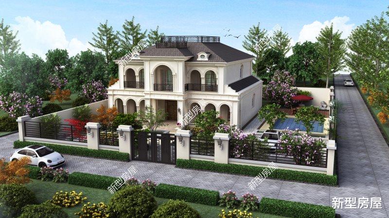 |农村别墅怎么盖才好看?挑空客厅+套卧,这8套图纸25万起建