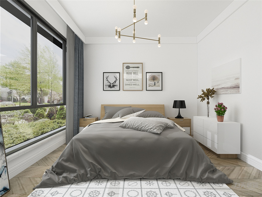 |102平三室两厅装修样板间,大气精致现代风格,忍不住晒晒!