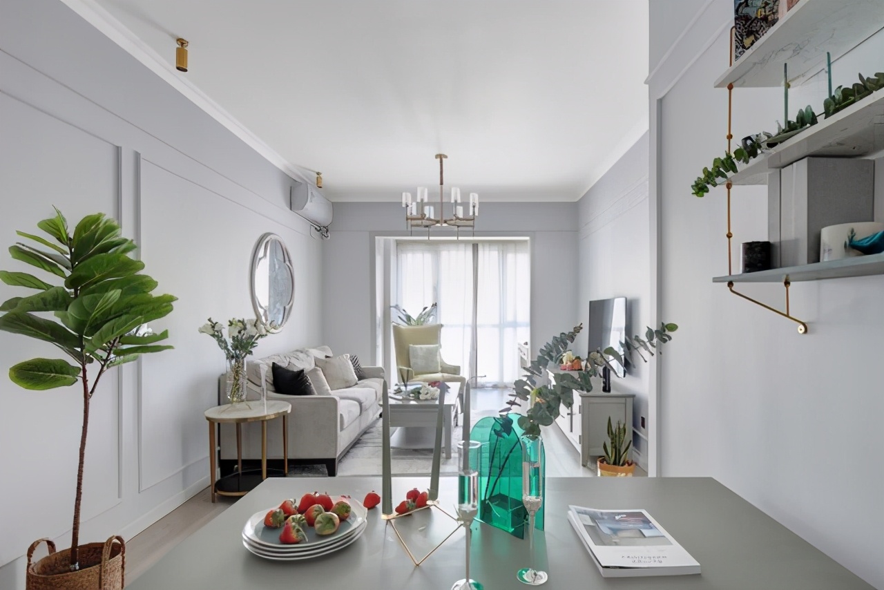 |客厅不吊顶，穷装修照样可以美过样板间，时尚又简约