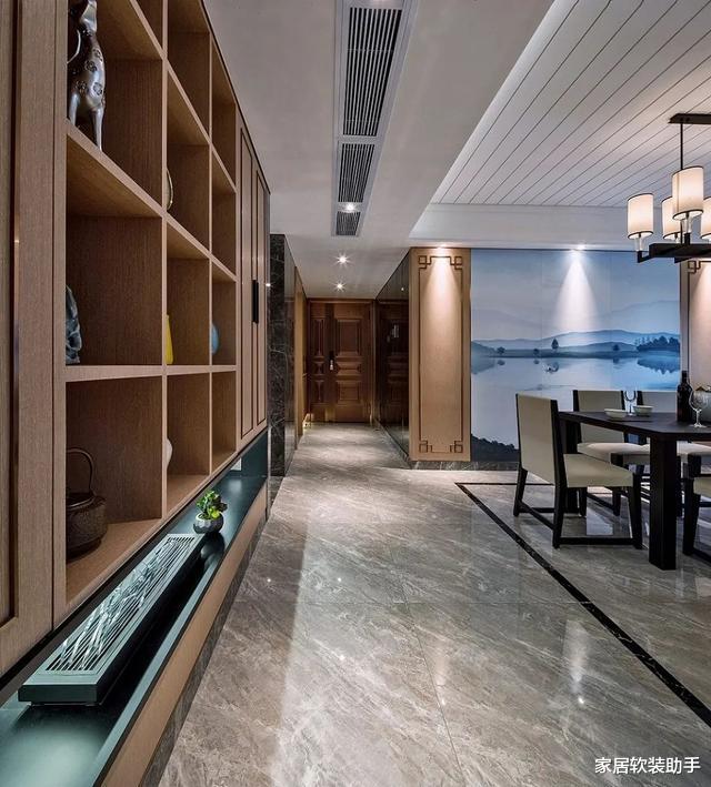 #背景墙#朋友家190㎡新中式大宅，全房端庄优雅上档次，羡慕极了！