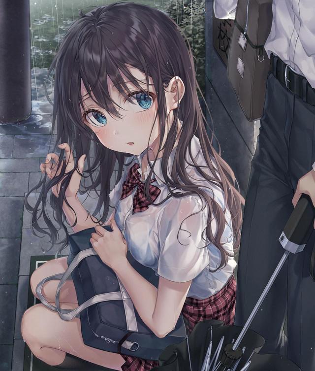 女孩|动漫少女：b站超火雨季女孩系列，唯美壁纸推荐！网友竟痴醉了？