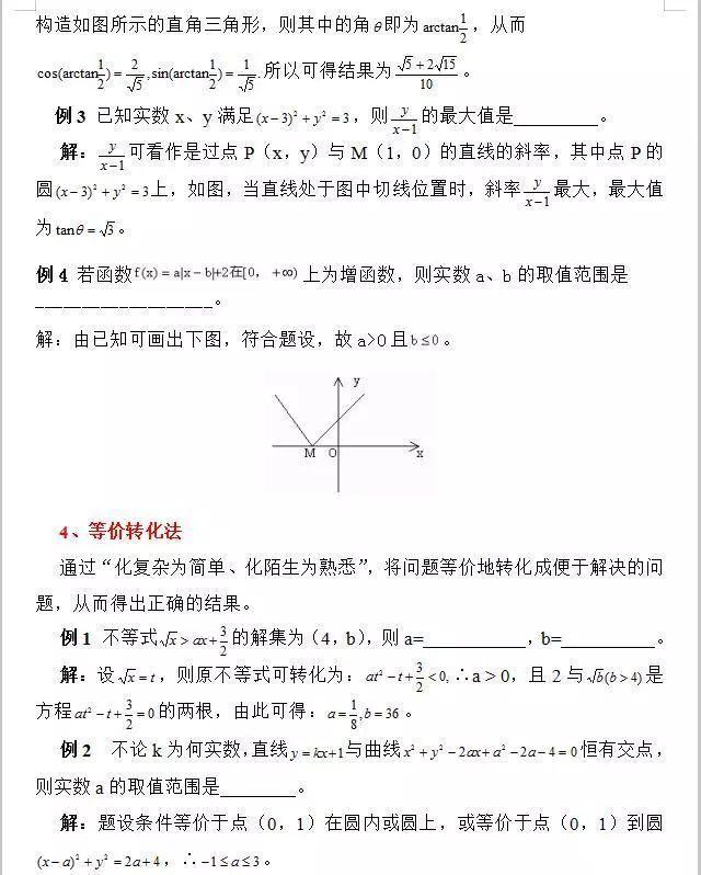 「机械」高中数学：填空题答题技巧，提分必备！搞定这份资料，高分任你拿