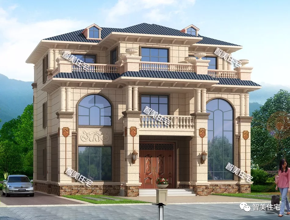 |喜欢欧式风格别墅,计划回老家盖豪宅的,这6款户型专为你准备