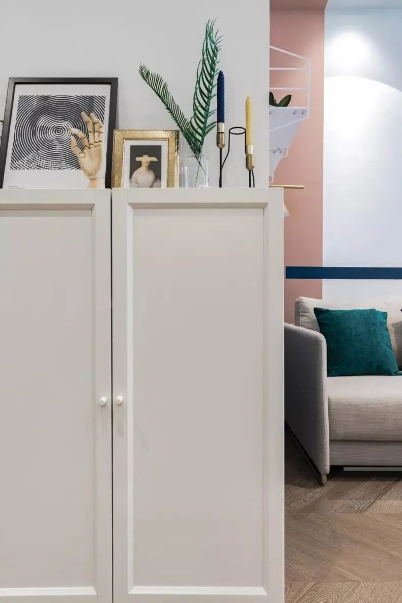 |35㎡北欧风单身公寓，全屋收纳柜+多功能卧室设计，太实用了！