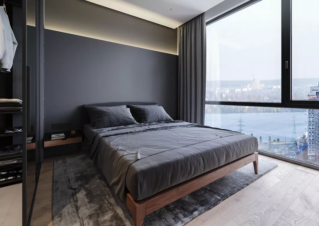 |90㎡极简高级灰,冷色调的简洁与端庄气质