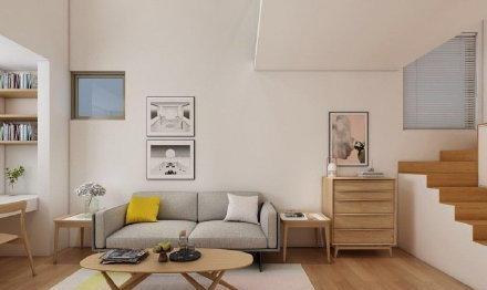 复式公寓|22平米的单身复式公寓，户型小功能齐全，还带有小书房，超实用