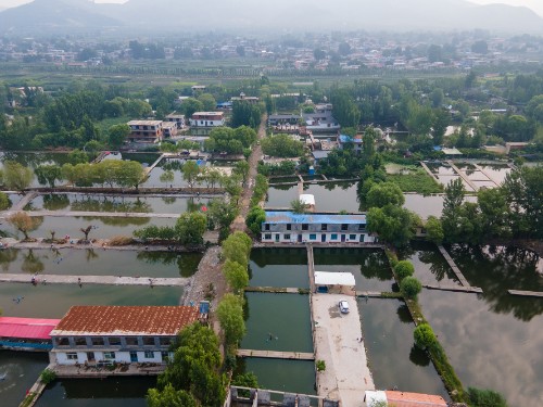 济南|航拍济南玉符河，山清水秀风景如画，市民戏水垂钓的好地方