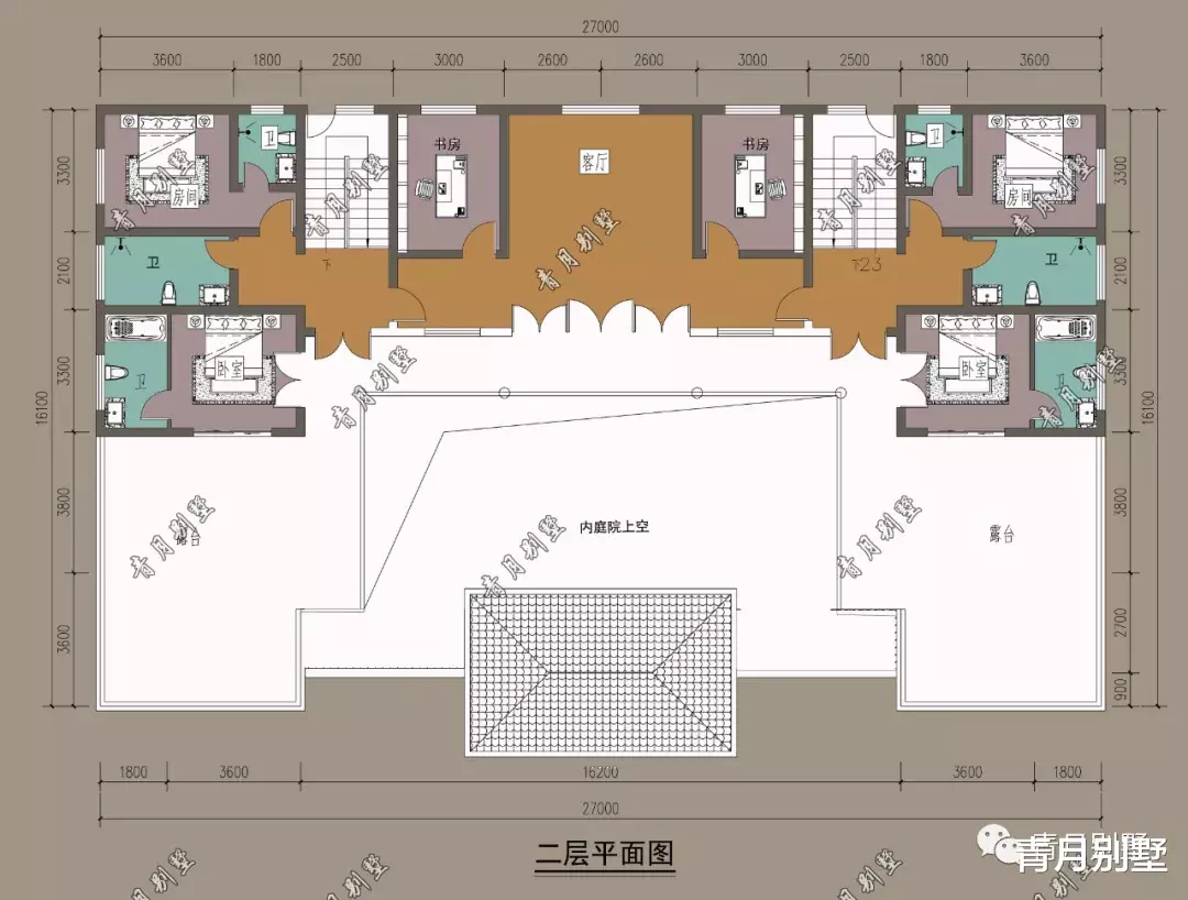 『』27×16米二层中式庭院，中正大气，享受繁花似锦的田园生活
