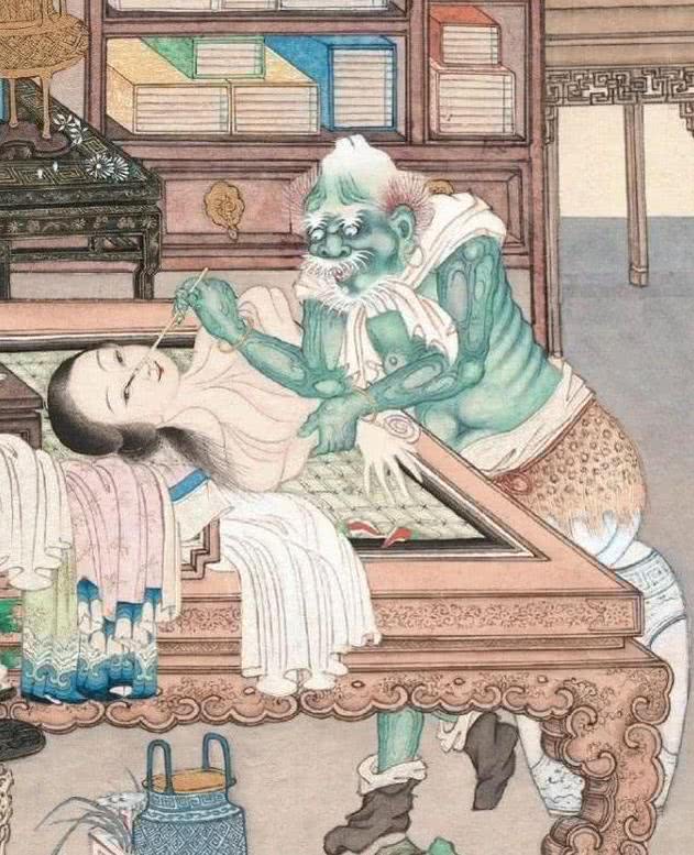 #蒲松龄#慈禧最爱的“女鬼图”，放大10倍后，瞅她在干啥？专家：晚上别看
