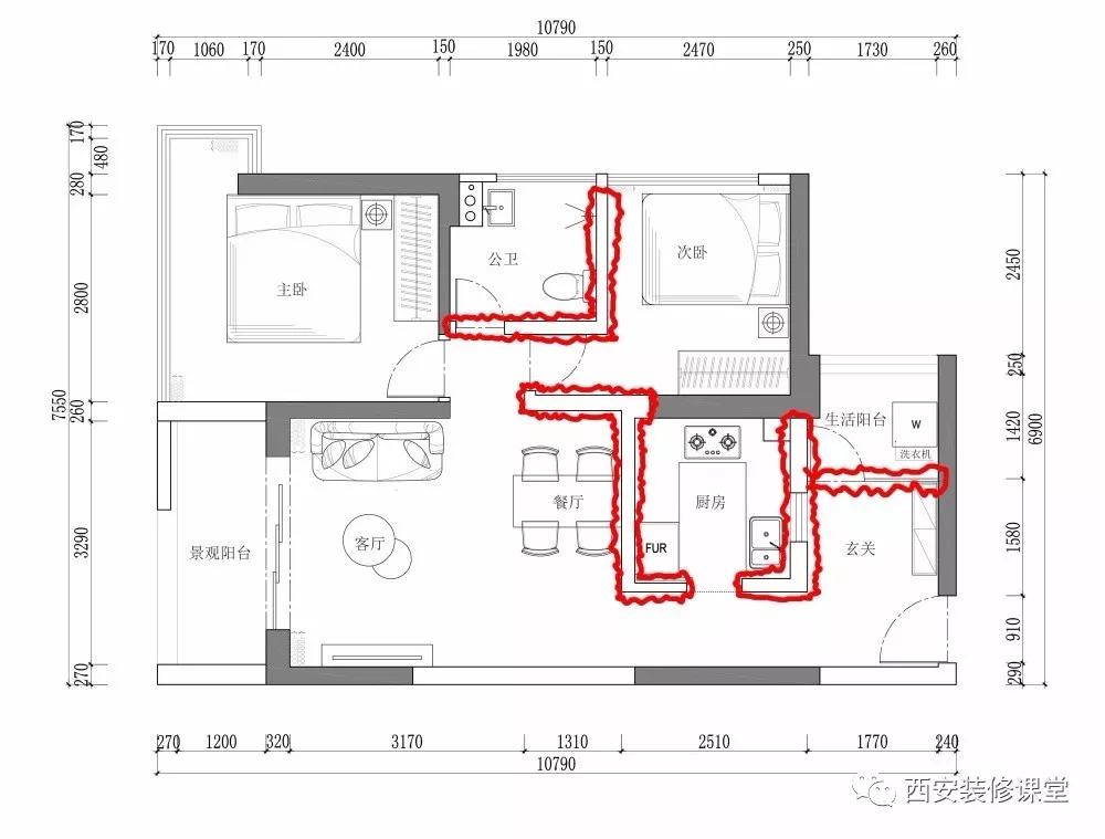 ：87m2老房改造，几乎砸掉所有墙体，开放简洁通透设计