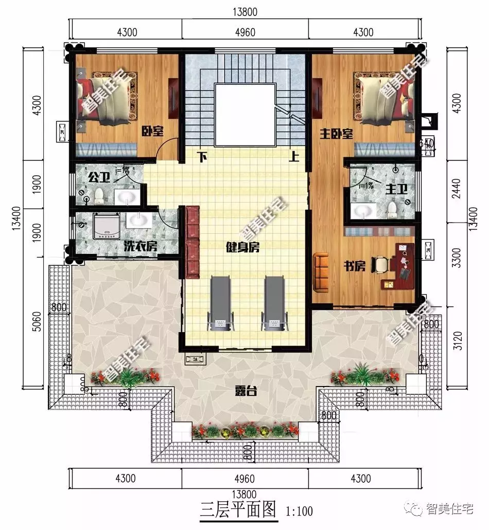 |客厅挑空带堂屋的欧式别墅，造型很气派，亲戚看了也不停夸