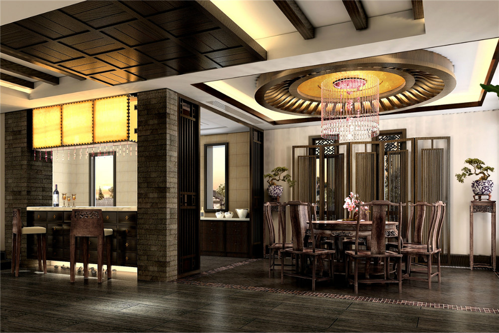 [传统文化]1000㎡中式典雅#装修，细节设计堪称完美，格调高雅很有档次！