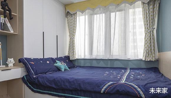 []她家三房装修很温馨，简约北欧风设计，墙面乳胶漆颜色真好看！