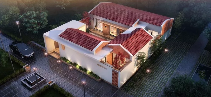 ▲26万建“中式合院”？看过这套户型的，没有不喜欢的！