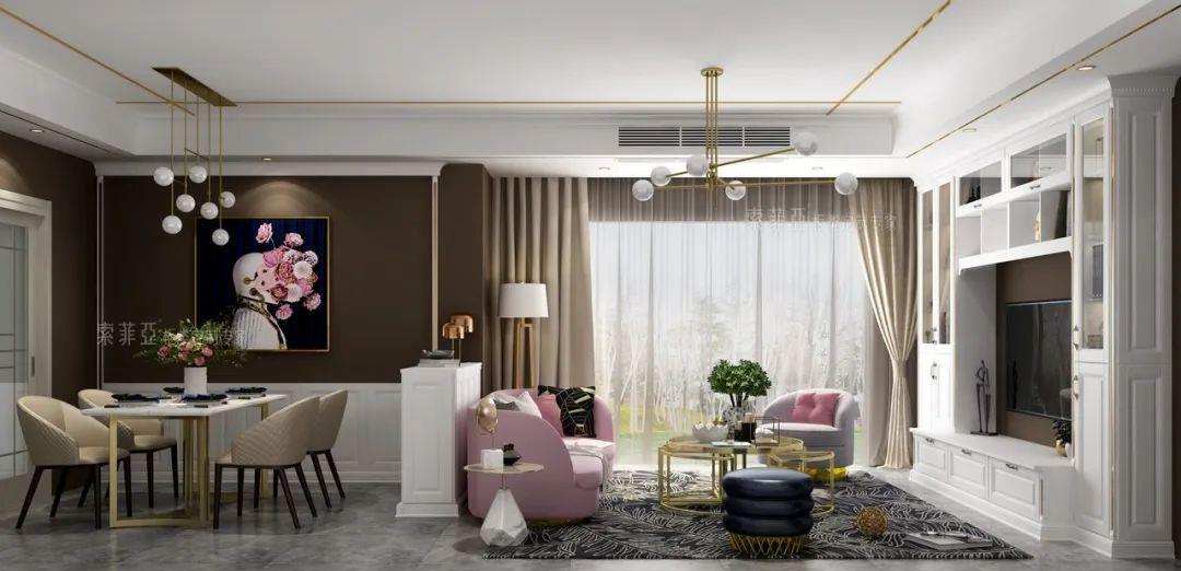 |餐边柜怎么装更实用？整墙式轻奢风的做法太赞了！