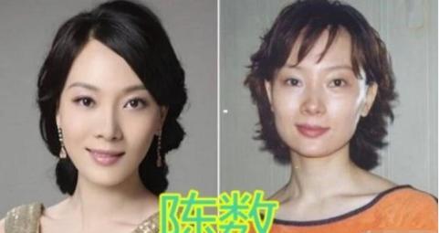 佟丽娅▲官方合影：佟丽娅美得显眼，但和国家级主持人站一起，气场矮一截
