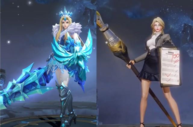 王者荣耀|雅典娜新皮肤到底要不要秒？对比冰冠公主特效后发现，她彻底输了