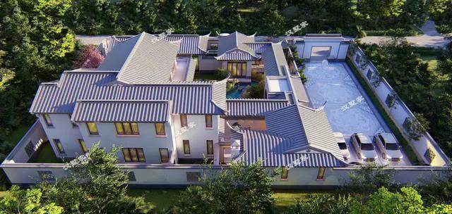 |24张图赏黄石徐总奢华中式庭院别墅,室内装修绝了