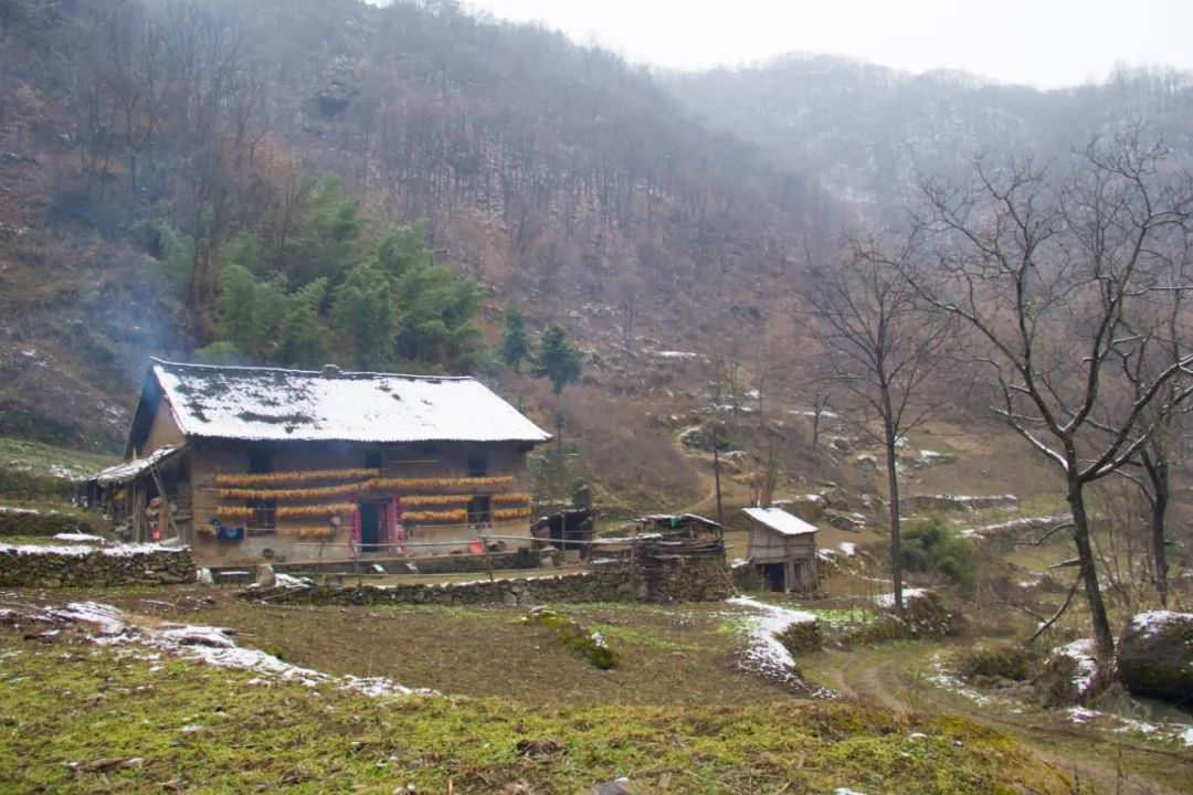 秦岭 完全另外一个世界，过了峡谷之后，我们闯入冰雪覆盖的秦岭黑沟村