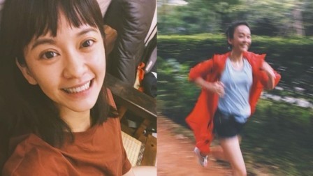 孕期@唐艺昕孕期晒游泳照片，四肢纤细，女明星怀孕为何很少发胖？