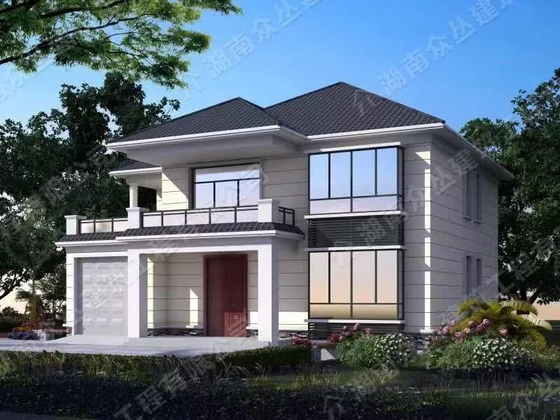 两款二层农村自建别墅,布局实用,带车库和大露台,村里人都想建