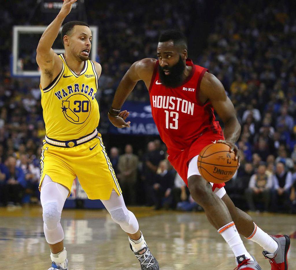 火箭队|7换1交易哈登!8换1交易威少!火箭真要重建?哈登联手库里克莱!