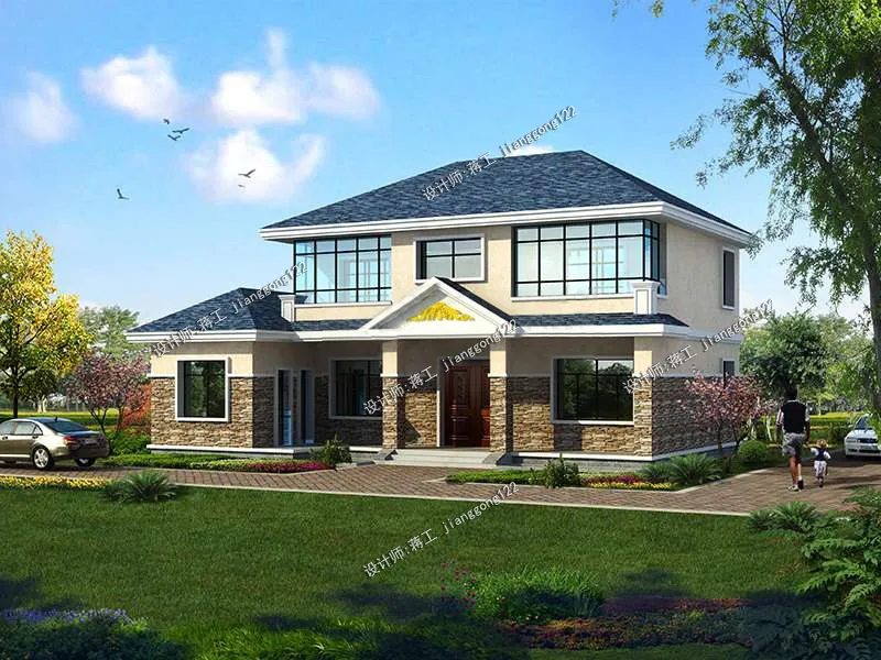 []2款二层别墅，带独立柴火灶，时尚又实用