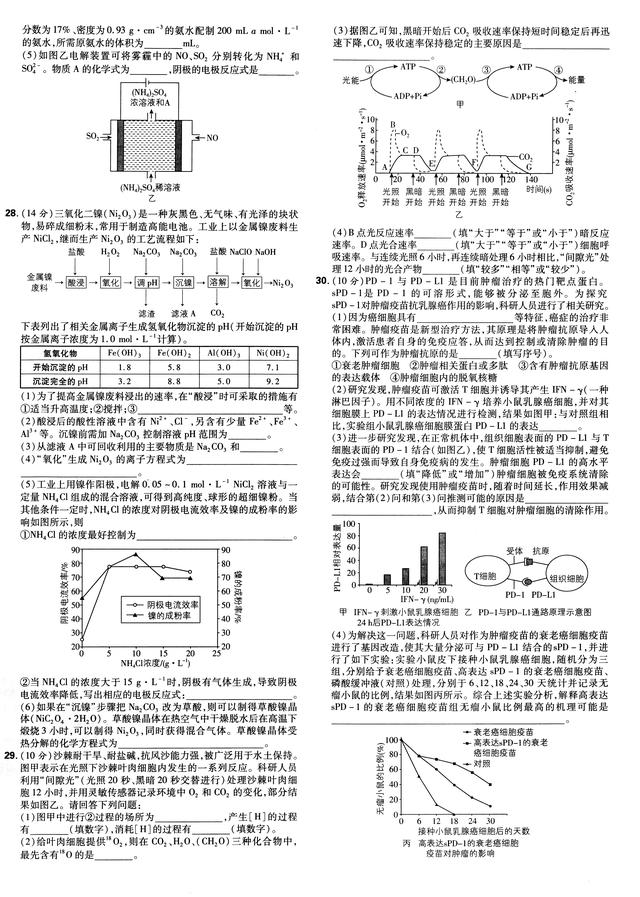 []高考必刷卷：42套理科综合试卷+解析，高一二备用，高三抓紧做