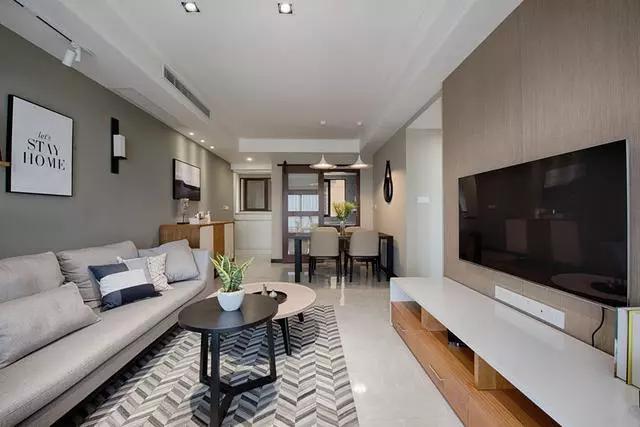 |95㎡简约风两居室装修，这是我见过最让人放松的家