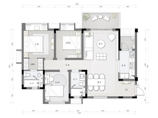 |他家仅有115㎡，坚持现代轻奢风，却深深吸引人，太典雅了