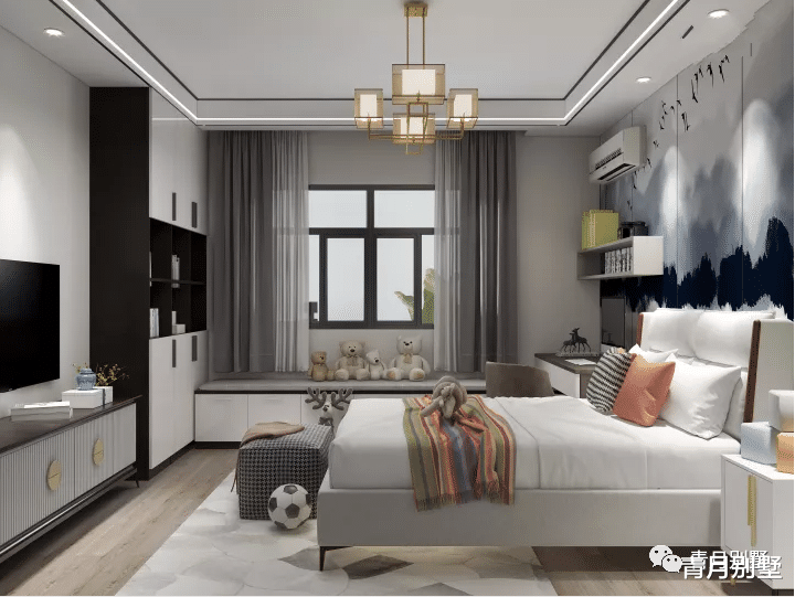 「」15.3×11.7米二层新中式别墅,时尚秀气,经典耐看