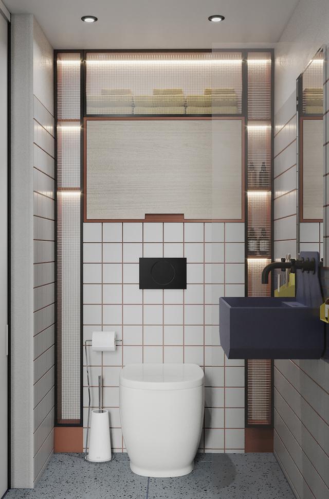 老年小妙招|卫生间收纳别再做壁龛了,砌堵矮墙强太多,能收纳还方便清洁!